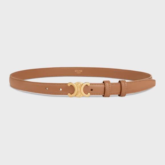 Celine Accessories - Celine Triomphe Belt 18mm in Taurillon Leather